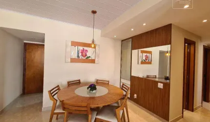 Apartamento com 3 quartos reformado,montado, 117 m² - Praia da Costa