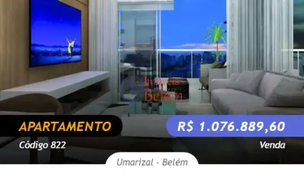 Imóveis Belém vende apartamento de 114m² 3/4 com 2 suites PRONTO PRA MORAR