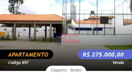 Apartamento de 67m² Pronto Pra Morar Próx. a Augusto Montenegro