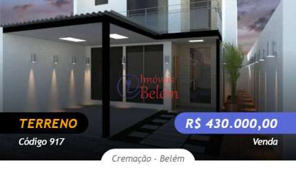 Terreno de 168 m² para venda na Cremação