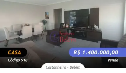 Imóveis Belém Vende - Casa em Condomínio 4/4 sendo 3 suítes.