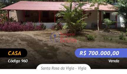 Imóveis Belém vende casa no município de Vigia de Nazaré.