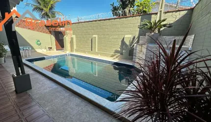 Oportunidade Casa 4 dormitórios com piscina e área de lazer com vista mar - Mongagua, Agenor de Campos