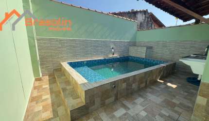 Casa Casa com Piscina, Jussara - Mongaguá