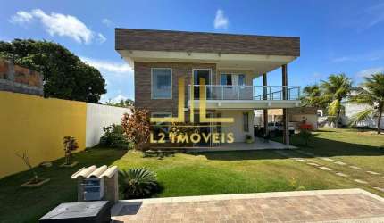 CASA LUXUOSA - 4 QUARTOS SENDO 3 SUÍTES - PORTEIRA FECHADA - BARRA DO JACUIPE