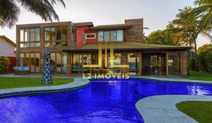 CASA LUXUOSA - 8 QUARTOS SENDO 6 SUÍTES - FRENTE MAR - INTERLAGOS