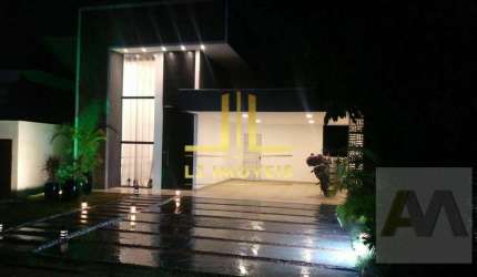 CASA ALTO PADRÃO EM CONDOMÍNIO - 4 QUARTOS COM 2 SUÍTE - ALPHAVILLE LITORAL NORTE II