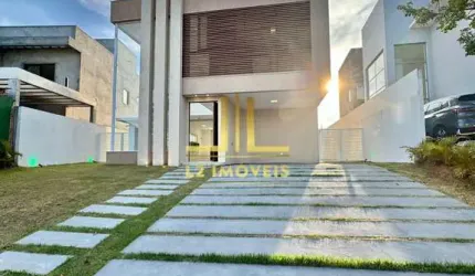 CASA LUXUOSA - 5 QUARTOS SENDO 4 SUÍTES - NASCENTE - ALPHAVILLE LITORAL NORTE 2
