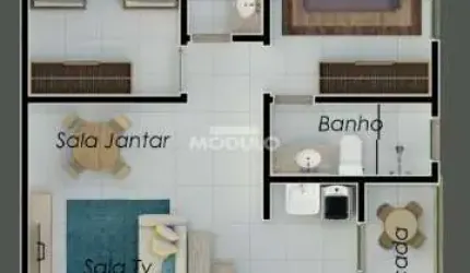 APARTAMENTO à venda, 2 quartos, 1 suíte, 1 vaga, Martins - Uberlândia/MG