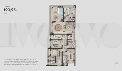 COBERTURA à venda, 3 quartos, 3 suítes, 3 vagas, JARDIM KARAIBA - Uberlândia/MG