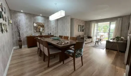 Apto pronto para morar no térreo do Atmosphera com 131mts, 4 dorms sendo 2 suítes, terraço gourmet e 2 vagas de garagem.
