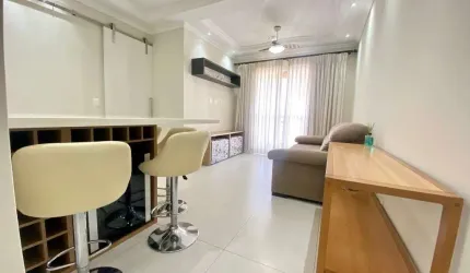 Apto reformado e mobiliado no Citta di Roma, 3 dorms sendo 1 suíte todo planejado, vista Serra e 2 vagas.