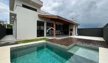 Casa assobradada à venda com 3 dormitórios no Condomínio Residencial Quinta das Palmeiras em Taubaté/SP.