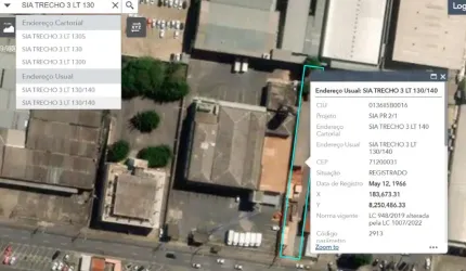 Vendo lote com 2.000m² – Trecho 03, SIA – Brasília/DF Valor: R$ 5.500.000,00 – Aceita proposta