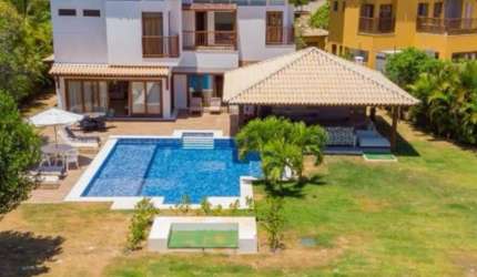 linda casa em costa de Sauípe em quintas de Sauípe portaria fechada frente lagoa