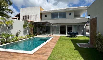 linda casa em vilas do atlantico com 5 suítes porteira fechada alto padrão