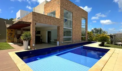 Casa a venda em alphaville litoral 2 com 3 quartos piscina área gourmet