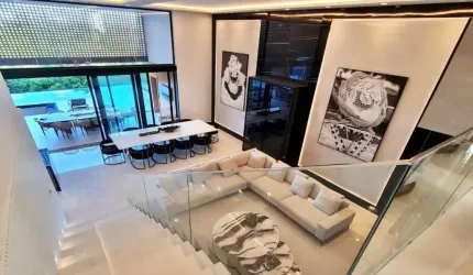 Casa a venda em alphaville 2 com 4 suites com piscina mobiliada e decorada