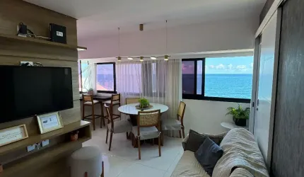 Apartamento a venda no ondina apart hotel com 3 quartos vista mar