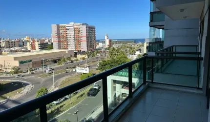 Apartamento a venda em armação quarto e sala vista mar varandão no bela vista long stay