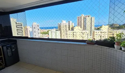 Apartamento  a venda no imbui com 2 quartos nascente varanda e vista mar