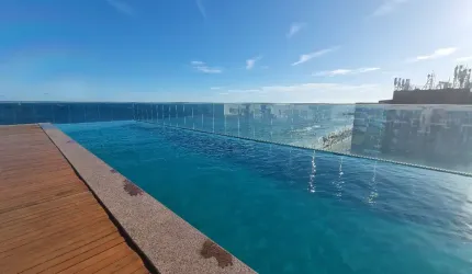 Apartamento a venda no expresso 2222 na barra quarto e sala mobiliado com varanda