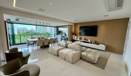 Apartamento a venda em alphaville 1 com 3 suites varanda gourmet no haus residence