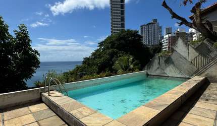 Casa a venda na ladeira da barra com 4 suites piscina e vista mar