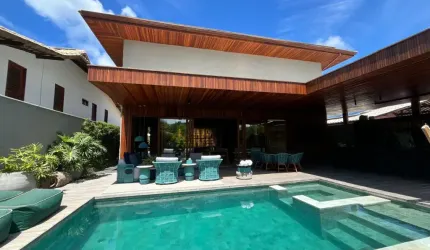 Casa a venda em praia do forte com 5 suites mobiliada no cond aldeia dos pescadores