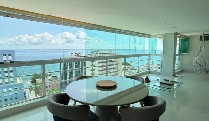 Apartamento a venda na barra com 2 suites sala ampliada com 181m² no barra porto