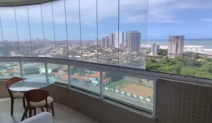 Apartamento a venda em patamares com 1 quarto vista mar e mobiliado