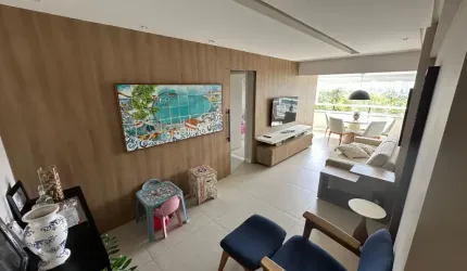Apartamento a venda em patamares com 3 quartos varanda gourmet e mobiliado
