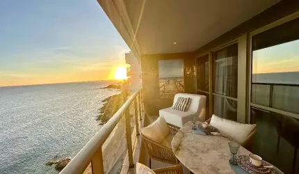 Apartamento para locação no beach class em ondina quarto e sala e vista mar