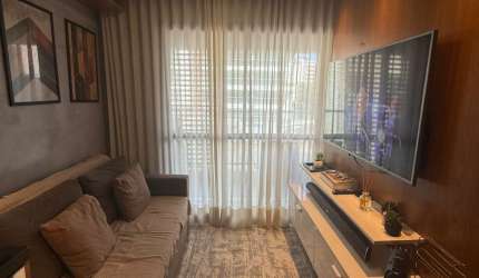 Apartamento a venda no smart farol da barra quarto e sala mobiliado