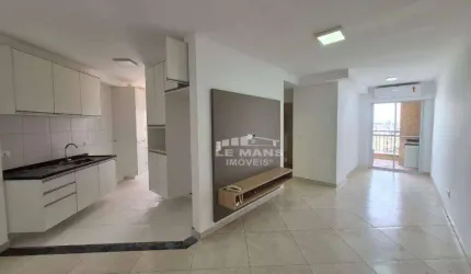 Apartamento para alugar no Edifício Mirage Residence, 2 quartos, 1 suíte, 2 vagas, no bairro Paulicéia em Piracicaba – SP