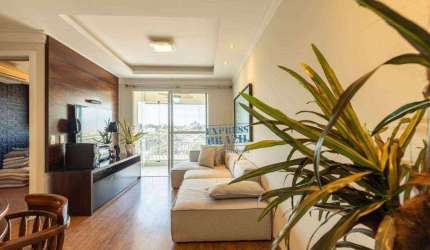 Apartamento com varanda gourmet, 3 quartos, 86m² - À venda por R$ 1.450.000 em Moema, São Paulo/SP