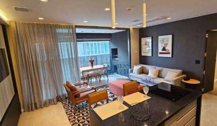 Apartamento totalmente mobiliado para alugar no brooklin - Condomínio de Alto Padrão - Agende sua visita!!