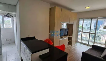 Excelente localização na divisa do Brooklin c/ Vila Olímpia - Mobiliado, 1 dorm, 1 vaga - lazer - Agende sua Visita!!!