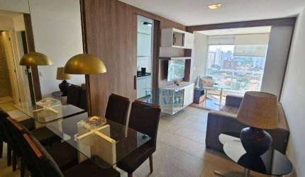 Apartamento mobiliado com 1 dormitório e varanda, 44m² ao lado da Berrini - Agende sua visita!!