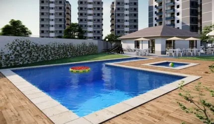 Venda de Apartamento de 2 Quartos na Olaria José Benedito, Guaratinguetá-SP, com 53,80m² e 1 Vaga de Garagem