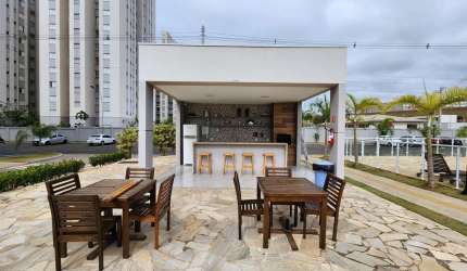 Apartamento à venda em Hortolândia-SP, Loteamento Adventista Campineiro: 2 quartos, 1 suíte, 1 sala, 2 banheiros, garagem, 52,71 m²!