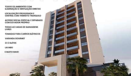 Apartamento de Luxo no Centro de Araras-SP: 2 quartos, 2 suítes, 2 salas, 3 banheiros, 2 vagas de garagem, 99,65m². Venha conferir!