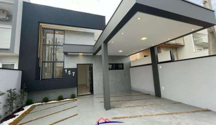 Casa Térrea 125m2 3 Dorms 1 Suíte c/Closet Planejado, 1 Vaga Coberta e 1 Descoberta, Cozinha equipada com armários planejados e moderno Cooktop, garan
