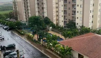 Apto 58m2 2 Dorms 1 Suíte, Sala, Cozinha Americana, 1 Vaga Descoberta, Salão de Festas, Piscina, Quadra Poliesportiva