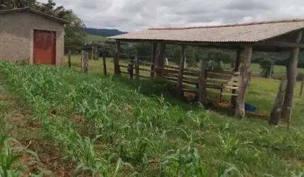 Chácara 1 Alqueire, Terra vermelha 100% plano e tratoravel Água da Sabesp e energia elétrica Poço caipira e Rio aos fundos Casa pequena com garagem