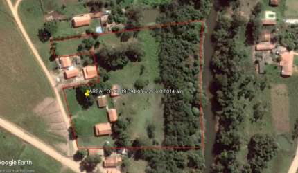 Chácara 19.394m2, Boa de Água Com Rio no Fundo da Propiedade, Casa Sede com 3 Dormitórios, 1 Suíte, Pomar, Casa Caseiro, Poço Caipira, Água da Sabesp