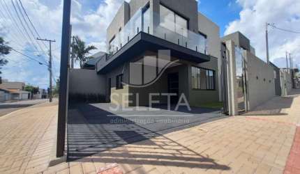 Excelente Sobrado  NOVO  à venda, Bairro Canadá, CASCAVEL - PR - R  670.000,00.