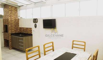 Cobertura com 2 dormitórios, 45 m² - venda por R$ 290.000 ou aluguel por R$ 2.000/mês - Osasco - Colombo/PR
