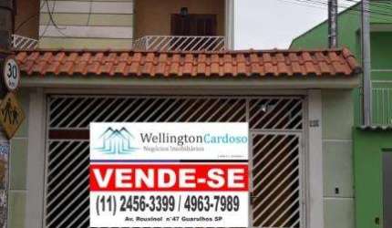 Sobrado com 3 dormitórios à venda, 140 m² por R$ 600.000 - Jardim Pinhal - Guarulhos/SP