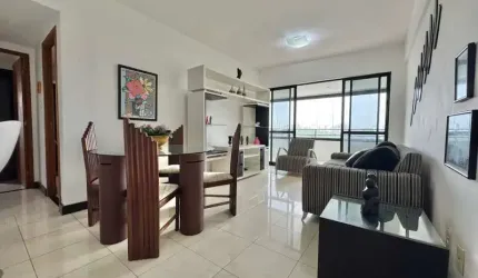 Itaigara, Apartamento Para Locação, 02 Quartos, 70m2,  Nascente, Mobiliado, Salvador/BA.